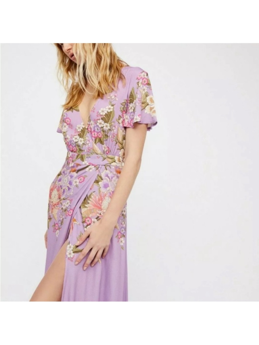 Spell and the Gypsy Blue Skies Maxi Wrap Dress Small - Picture 4 of 4